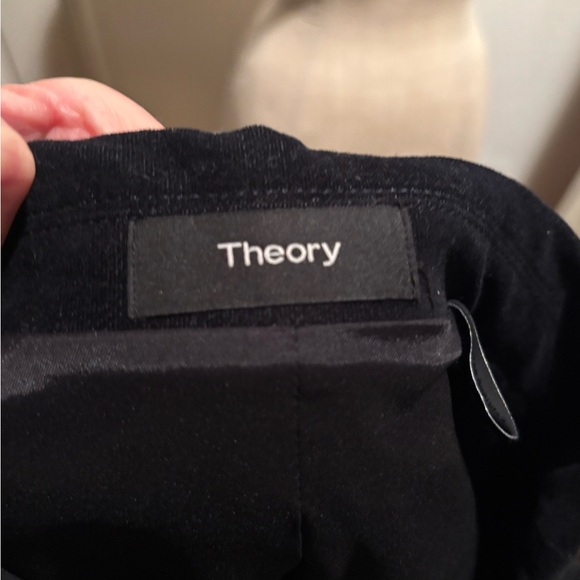 Theory black hidden button custom cut evening jacket - Picture 8 of 11